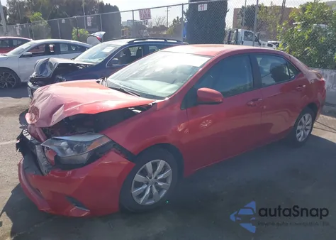 2016 Toyota Corolla Le из США, поврежденный, VIN 5YFBURHE2GP402152